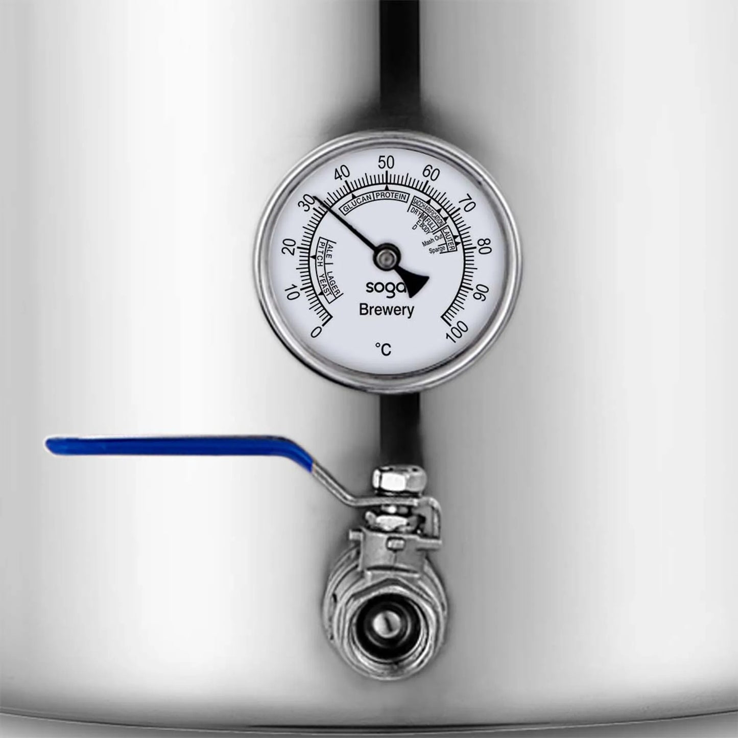Stainless Steel Brewery Pot L With Beer Valve