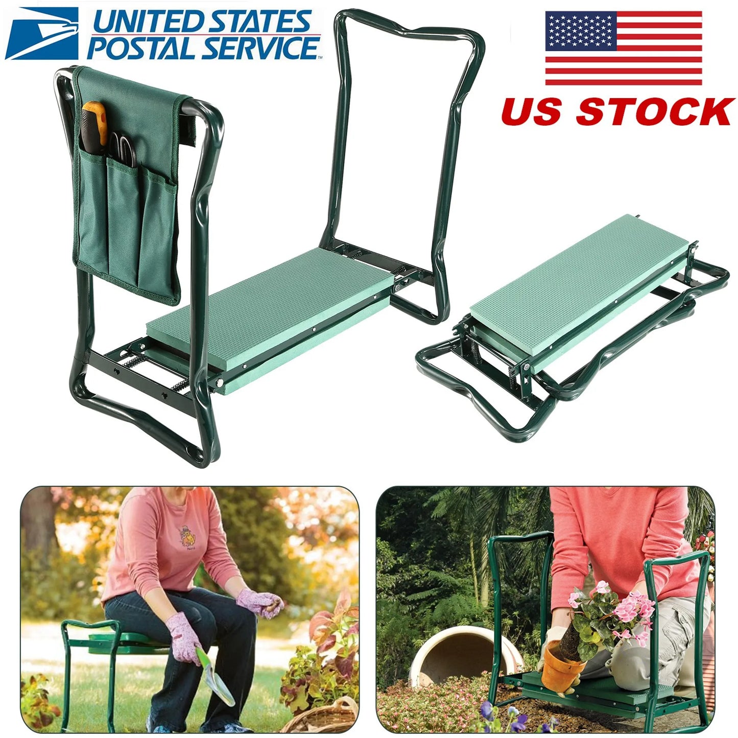 Foldable Garden Kneeler Seat