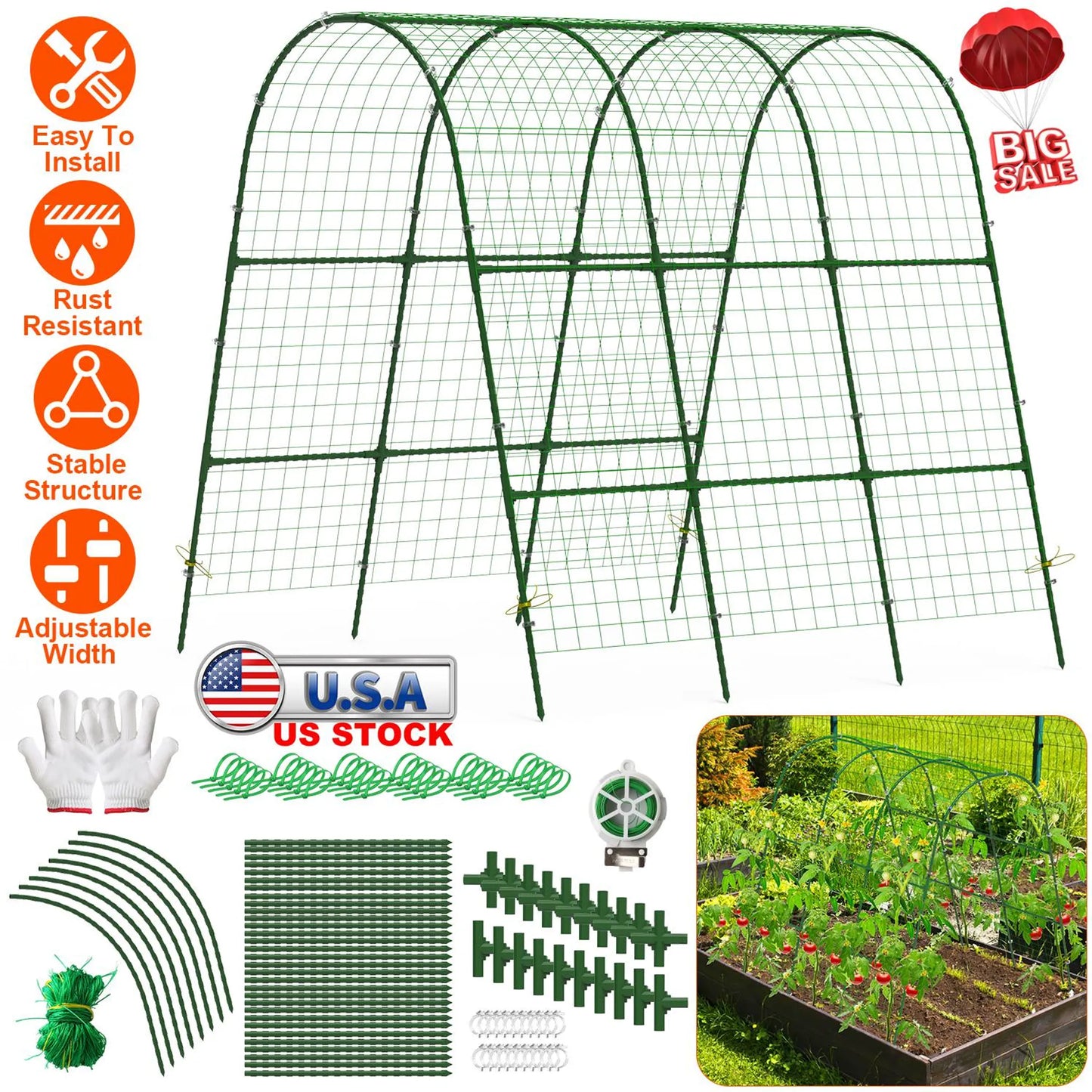 Cucumber Trellis for Raised Bed
