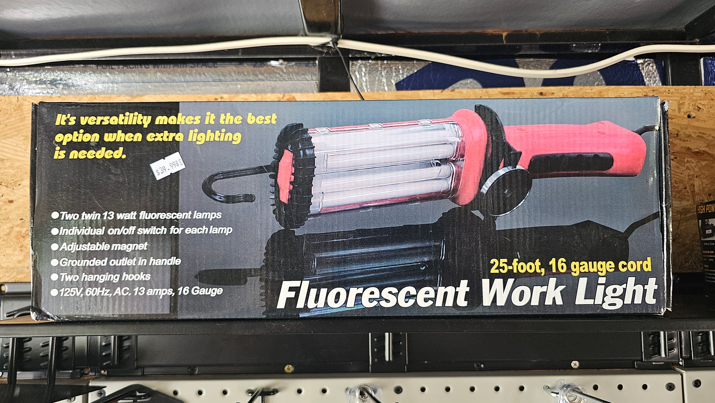 26 Watt Fluorescent Work Light with 25' Cord - Valley Tools