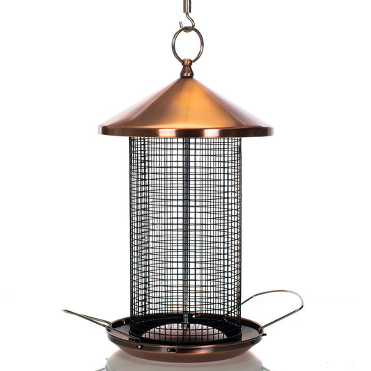 BirdFeeder Metal Secure Cap Cover Copper