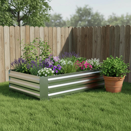 Steel Rectangular Raised Garden Bed