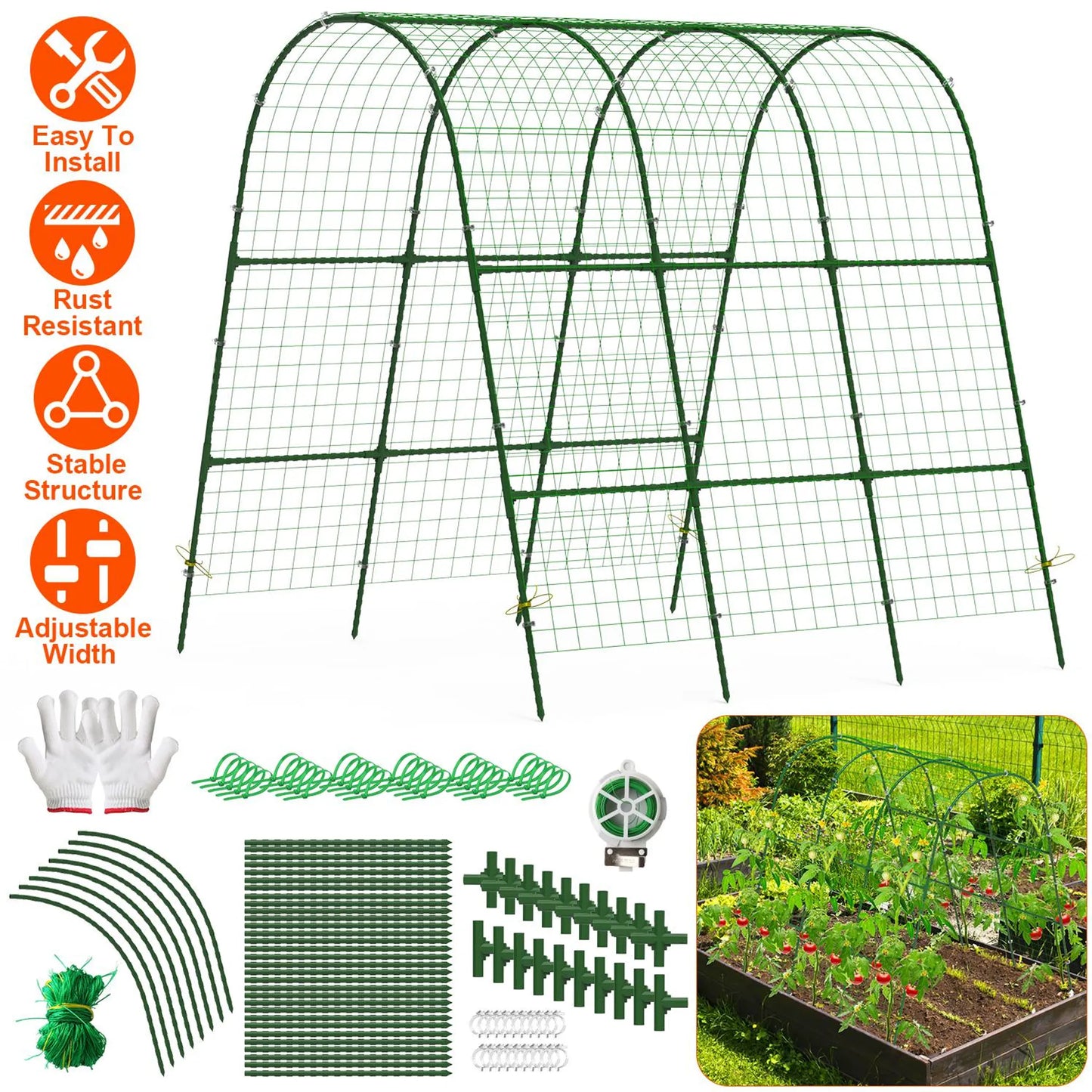 Cucumber Trellis for Raised Bed