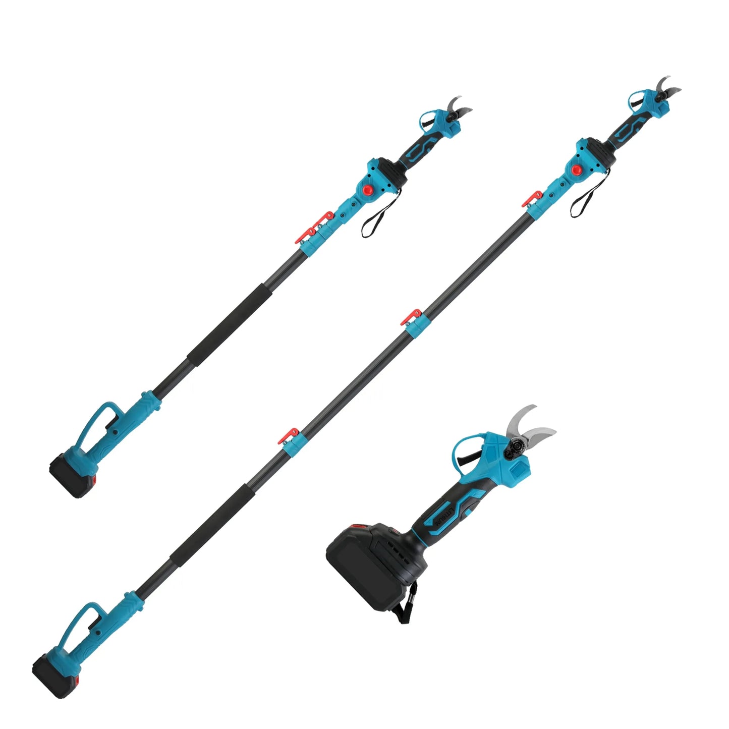 2-In-1 Electric Pruning Shear with Extension Pole