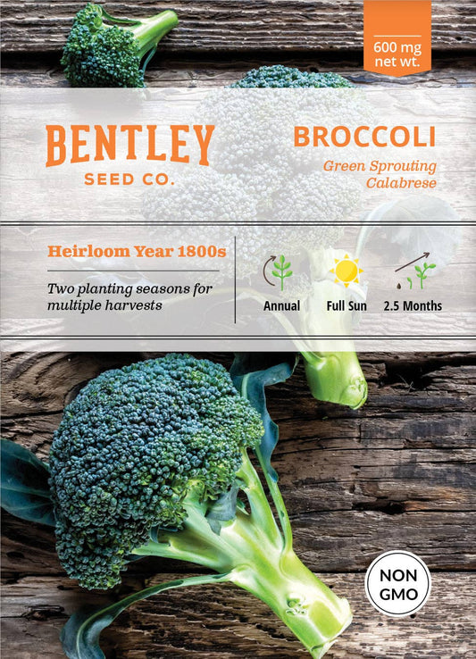 Broccoli, Green Sprouting Seed Packets