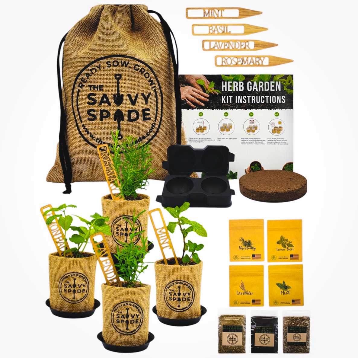 Cocktail Garden Kit - Giftable Grow-Your-Own Cocktail Herbs