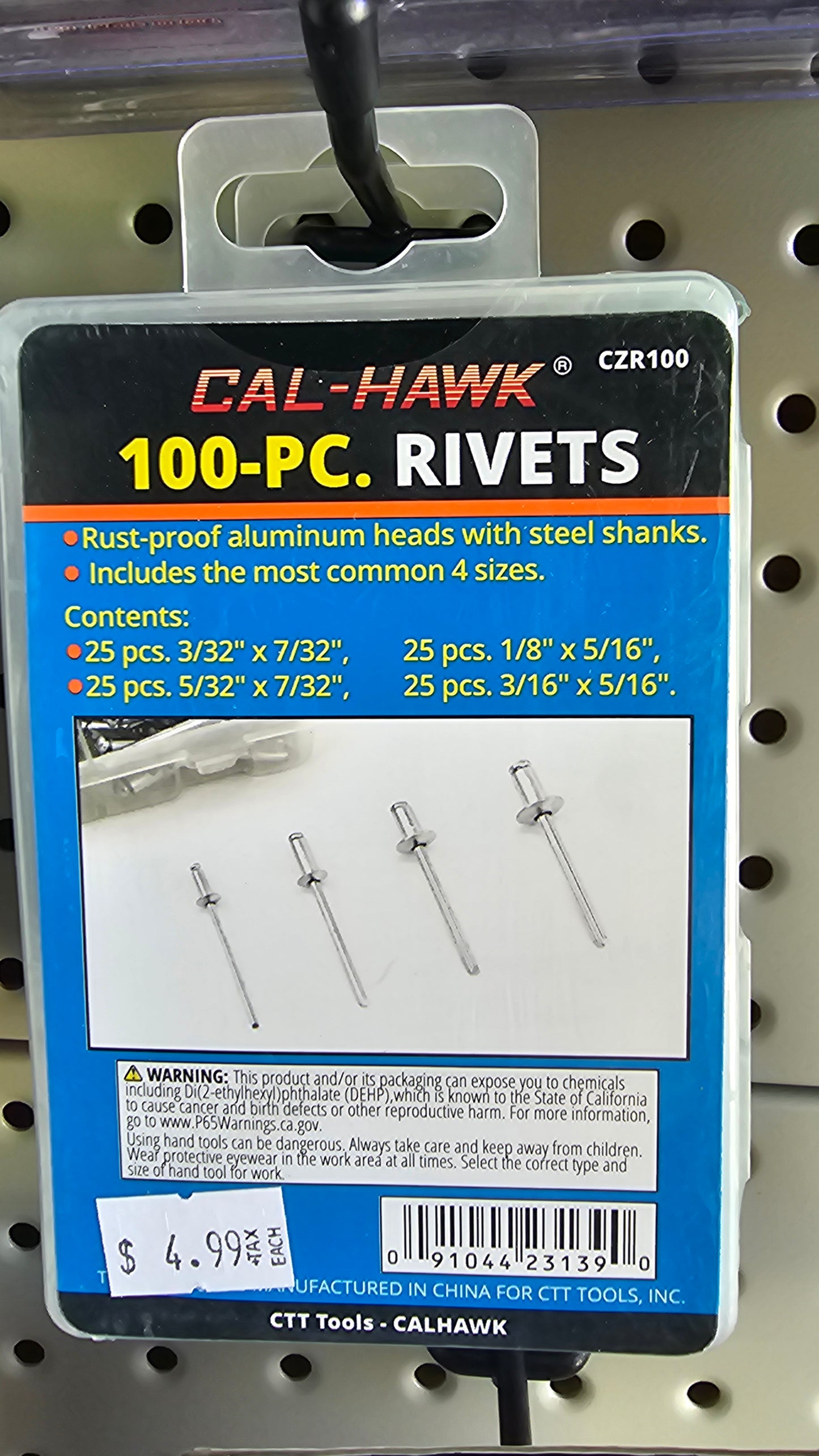 100 - pc. Rivets