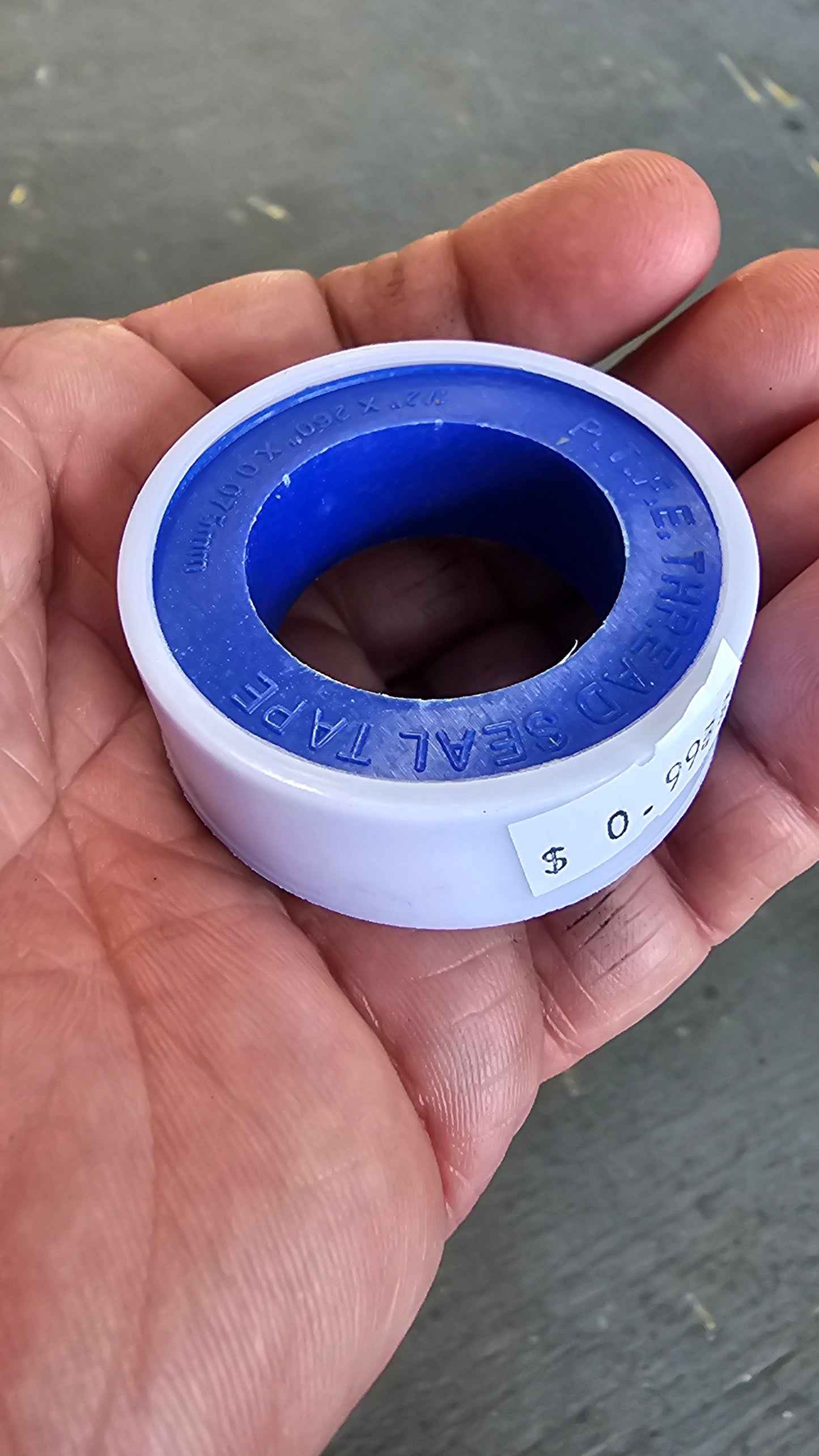 Individual 1/2" x 22' Teflon Tape Roll