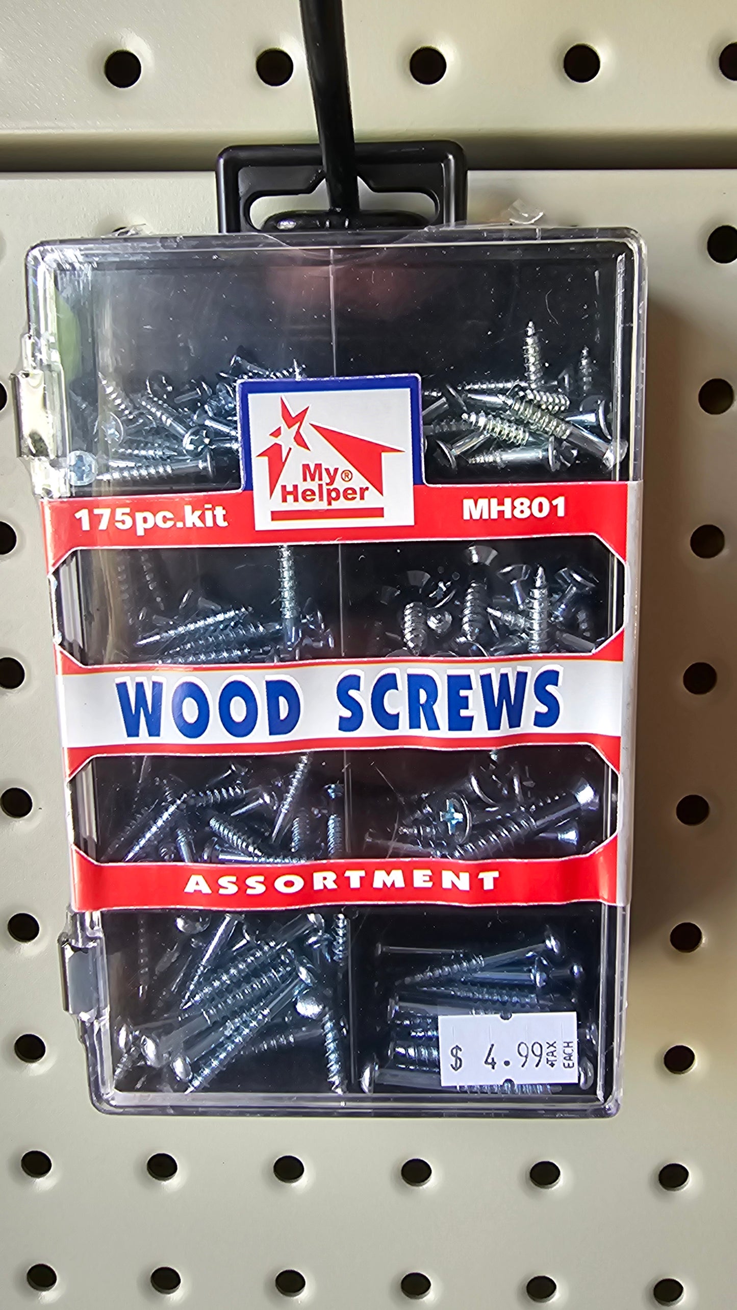 175 pc. Wood Screw Hardware Kit - MH801